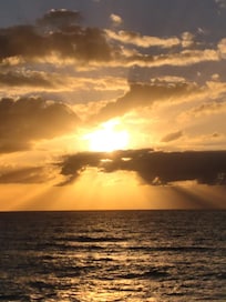 sunrise from our balcony