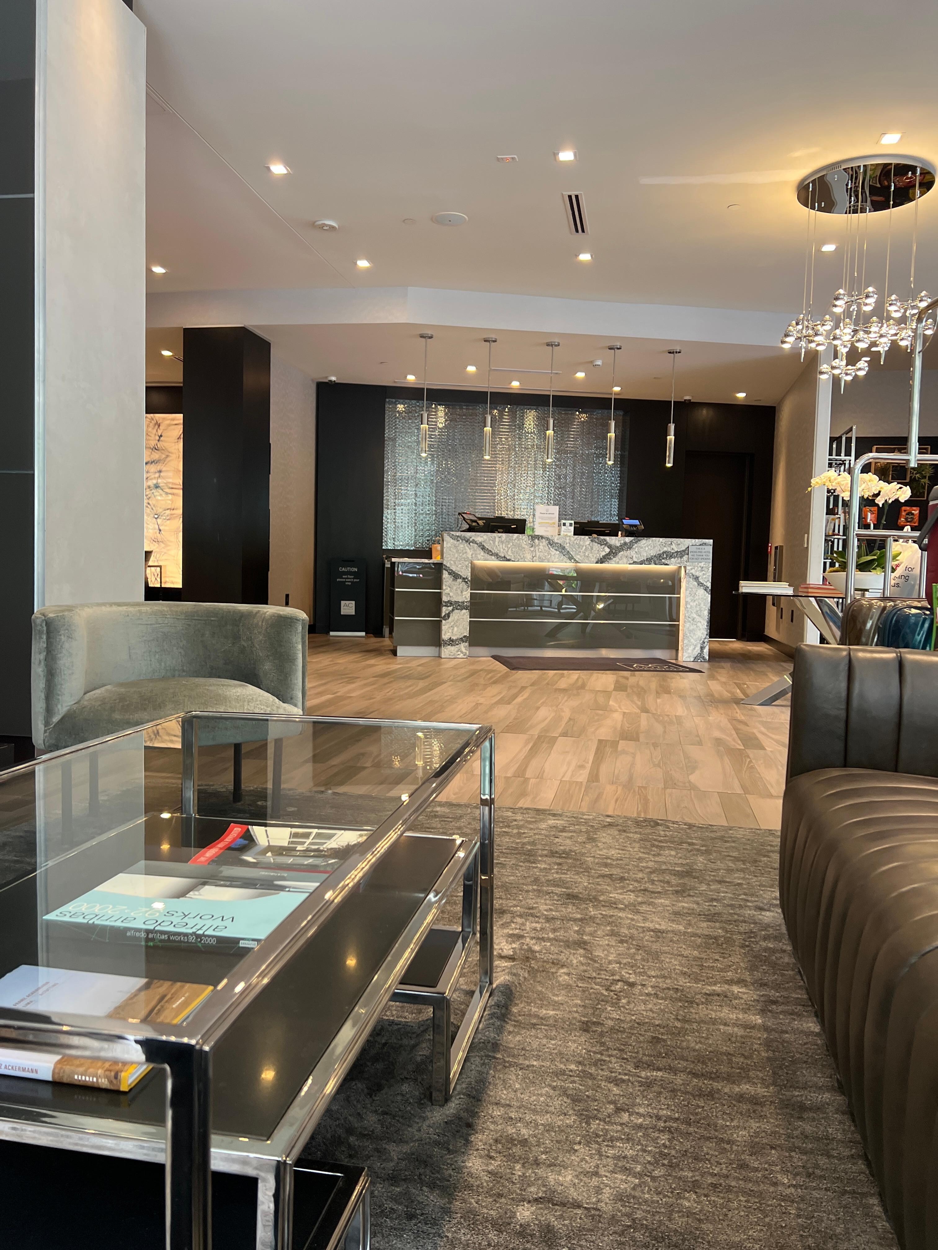 The lobby 