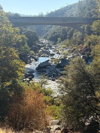 At the nearby Yuba River, 49 crossing
