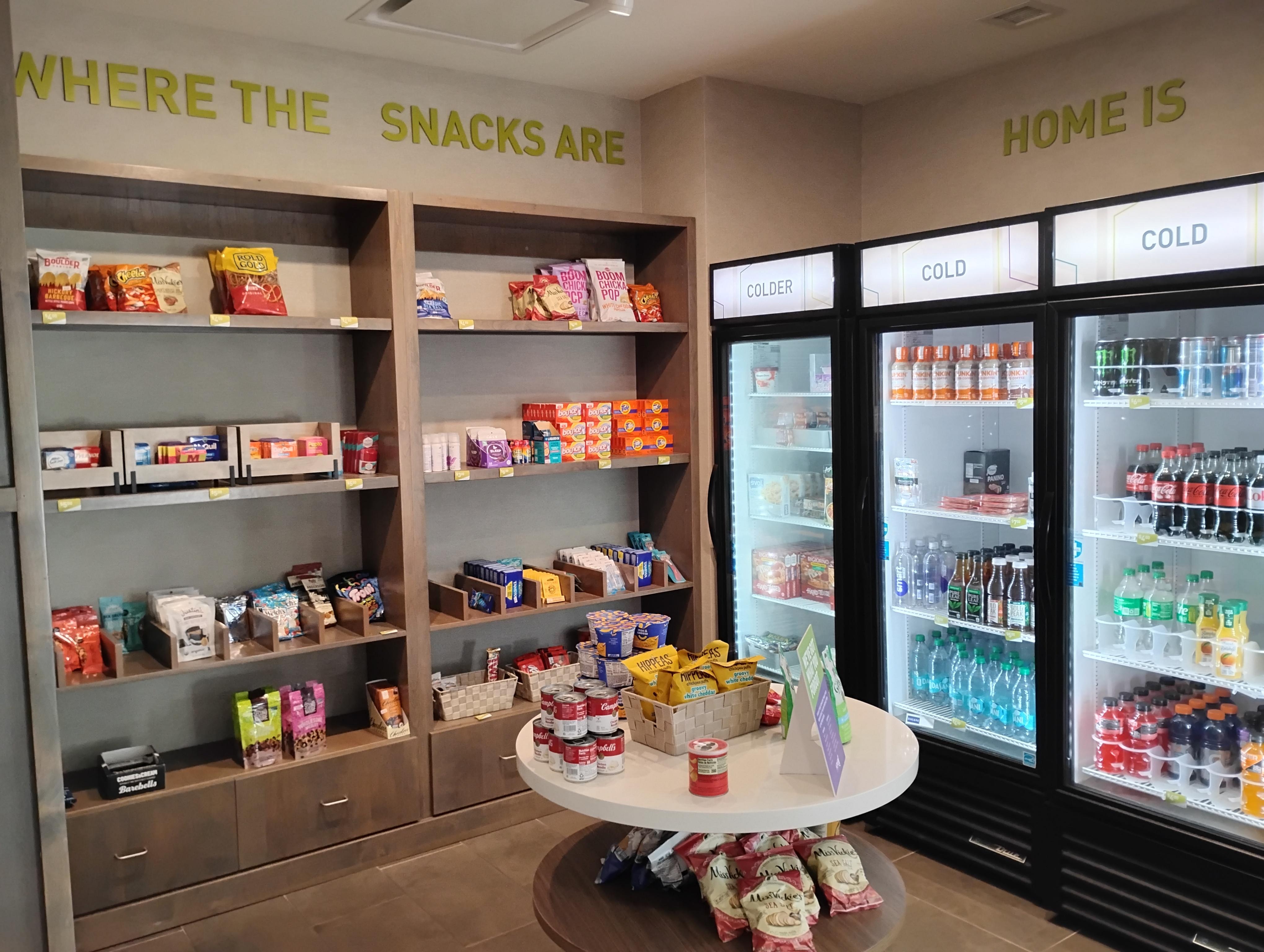 Snack shop in the lobby