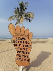 Beach walking distance