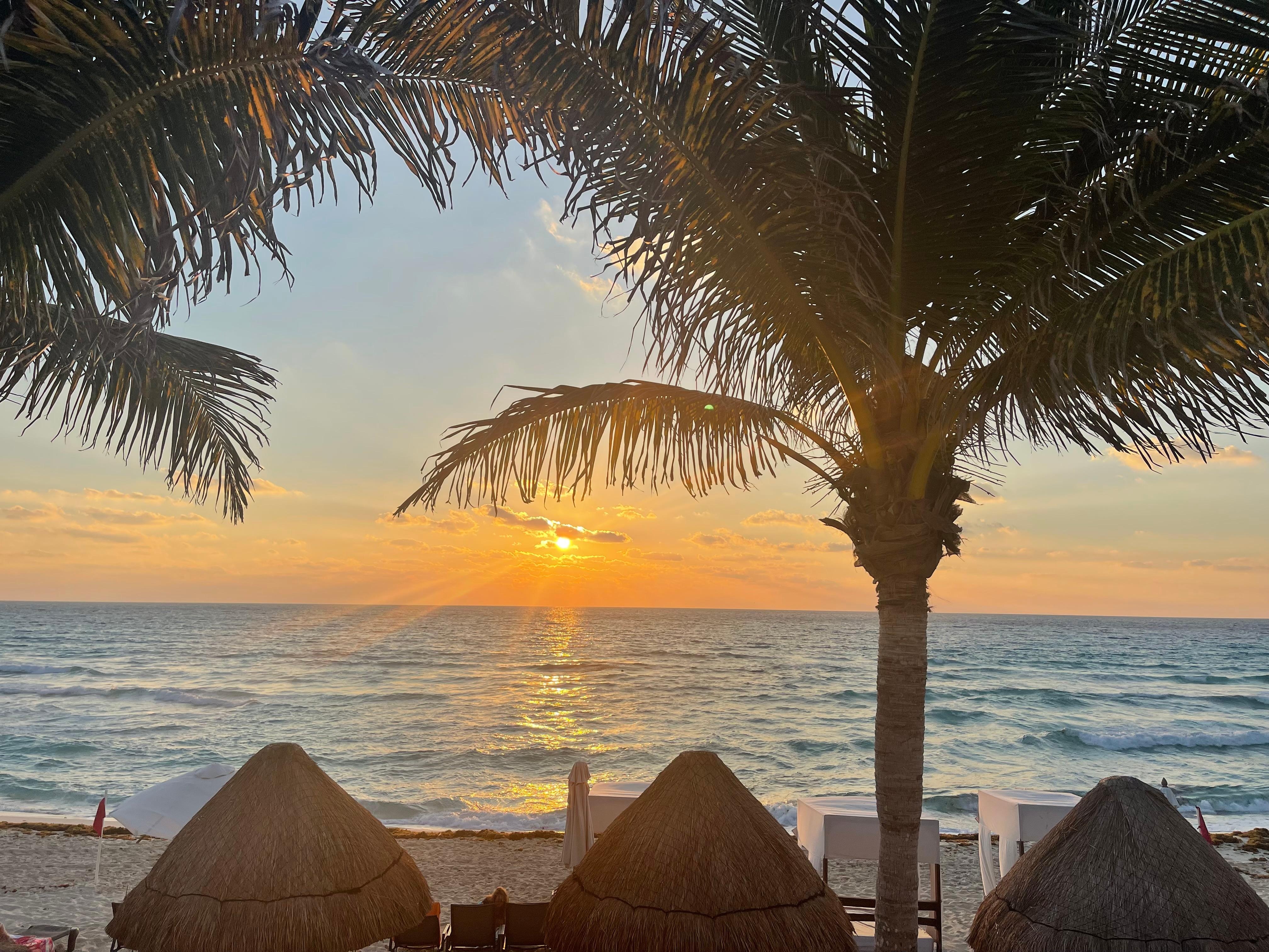 Morning view from the pool.