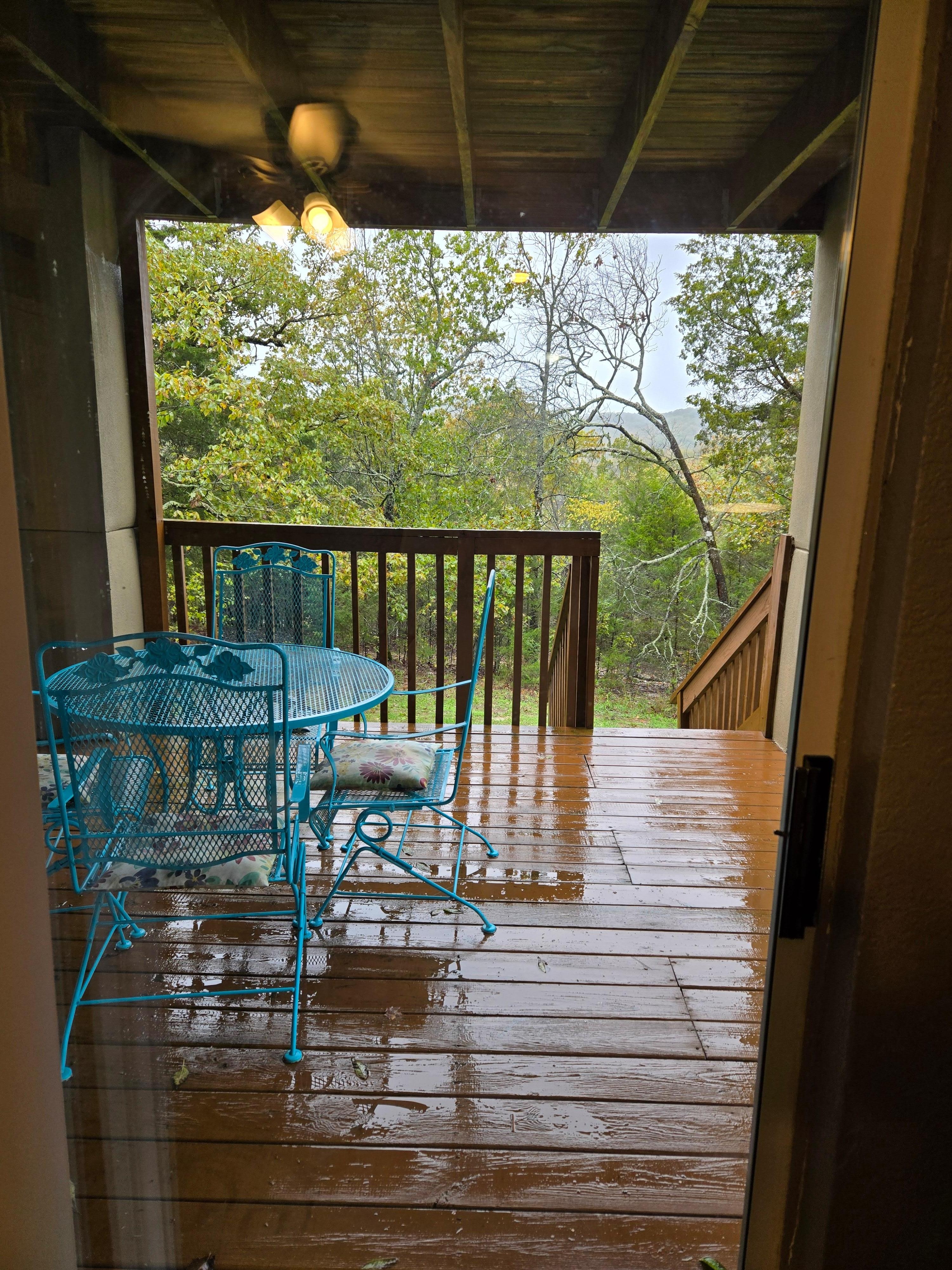 Lovely view from the back patio. 