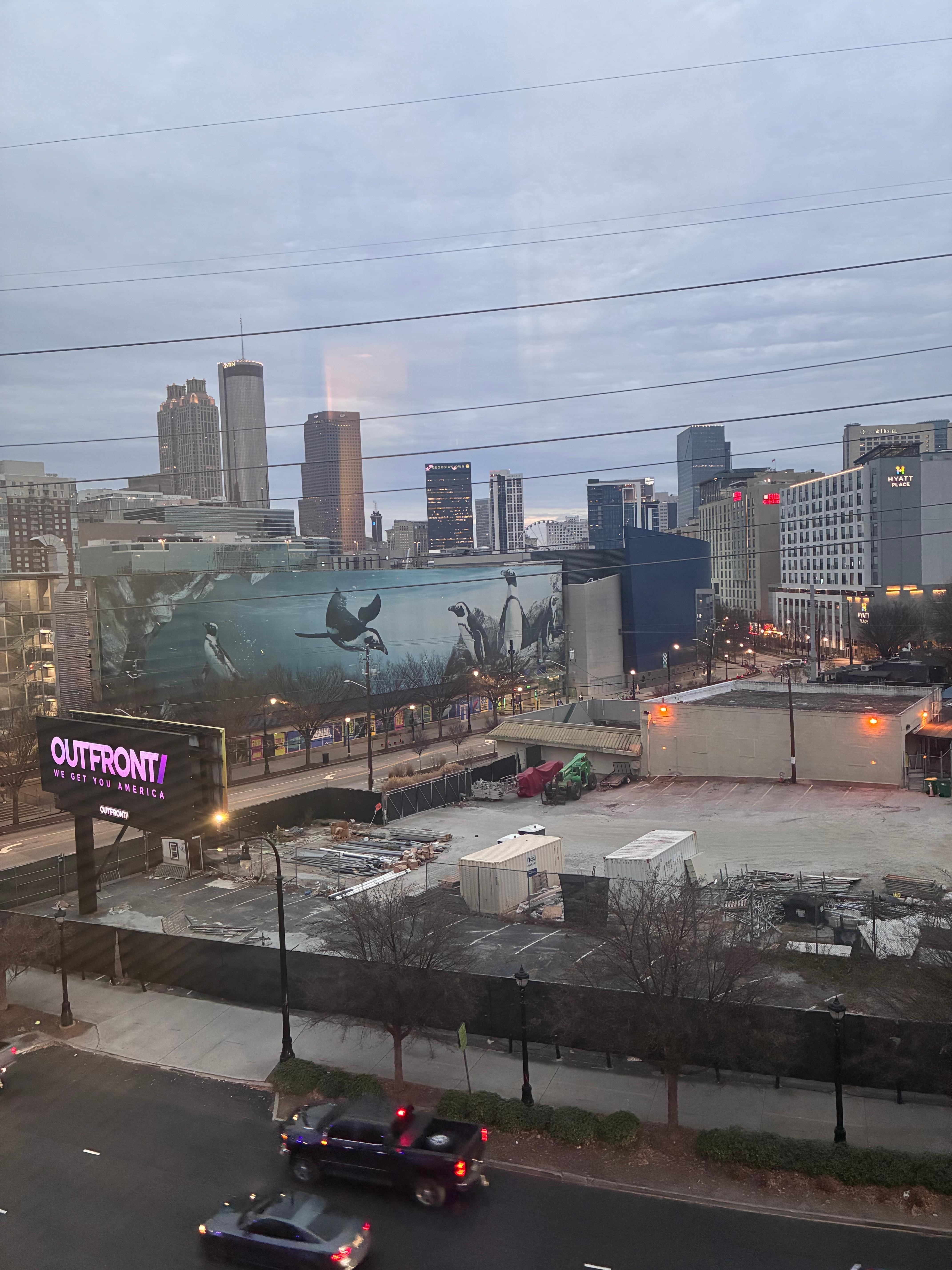 View from our hotel room