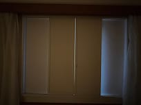 Wooden shutters too small to block out light