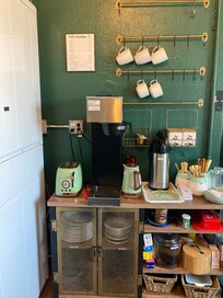 Kitchen area
Morning Coffee and breakfast was a nice surprise!!