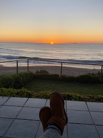 enjoying the sunrise