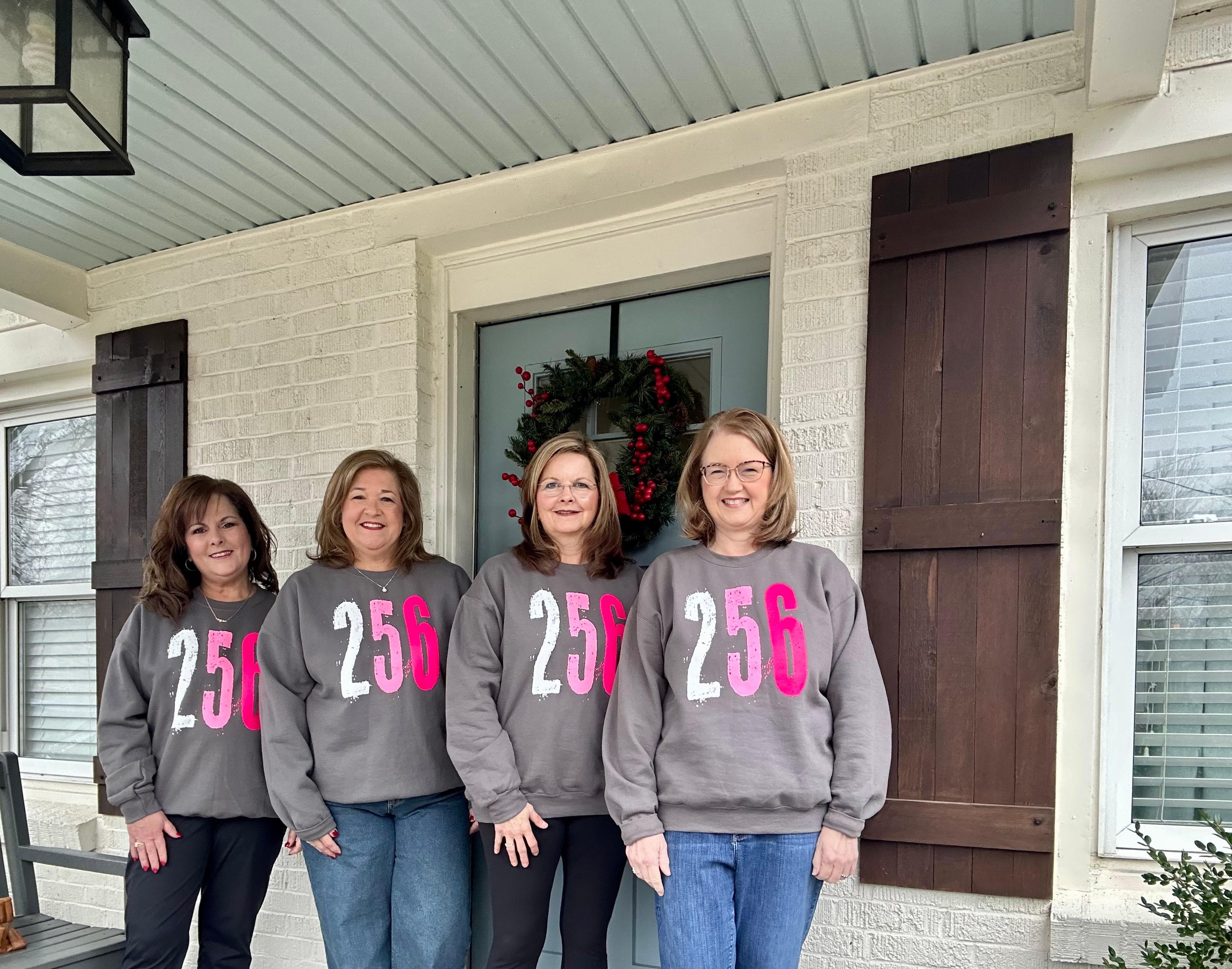 Front porch before going out to shop