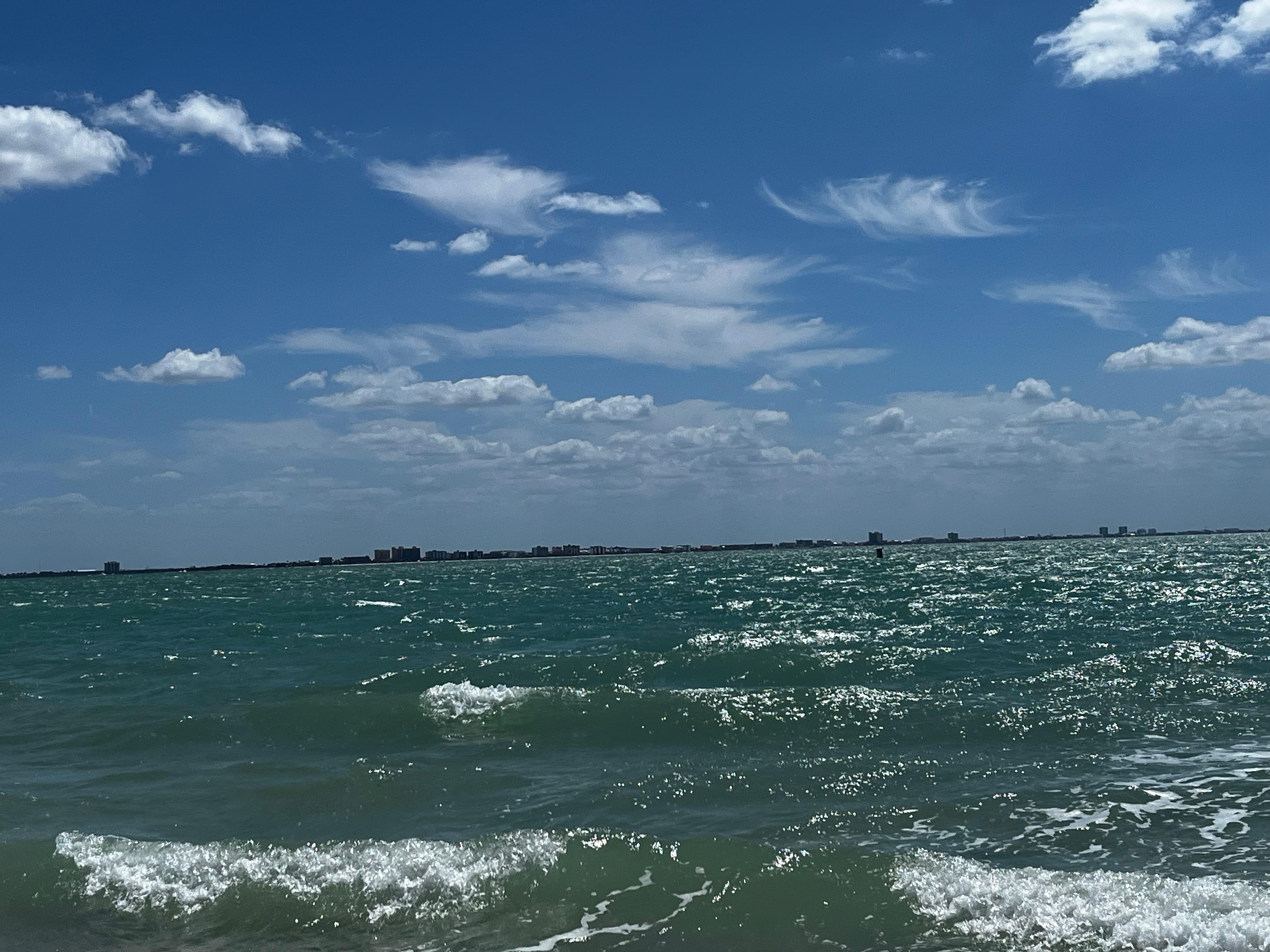 Beach on a windy but beautiful day
