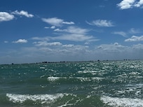 Beach on a windy but beautiful day