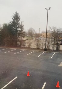 Lá tome del cuarto estába cayendo un poco de nieve