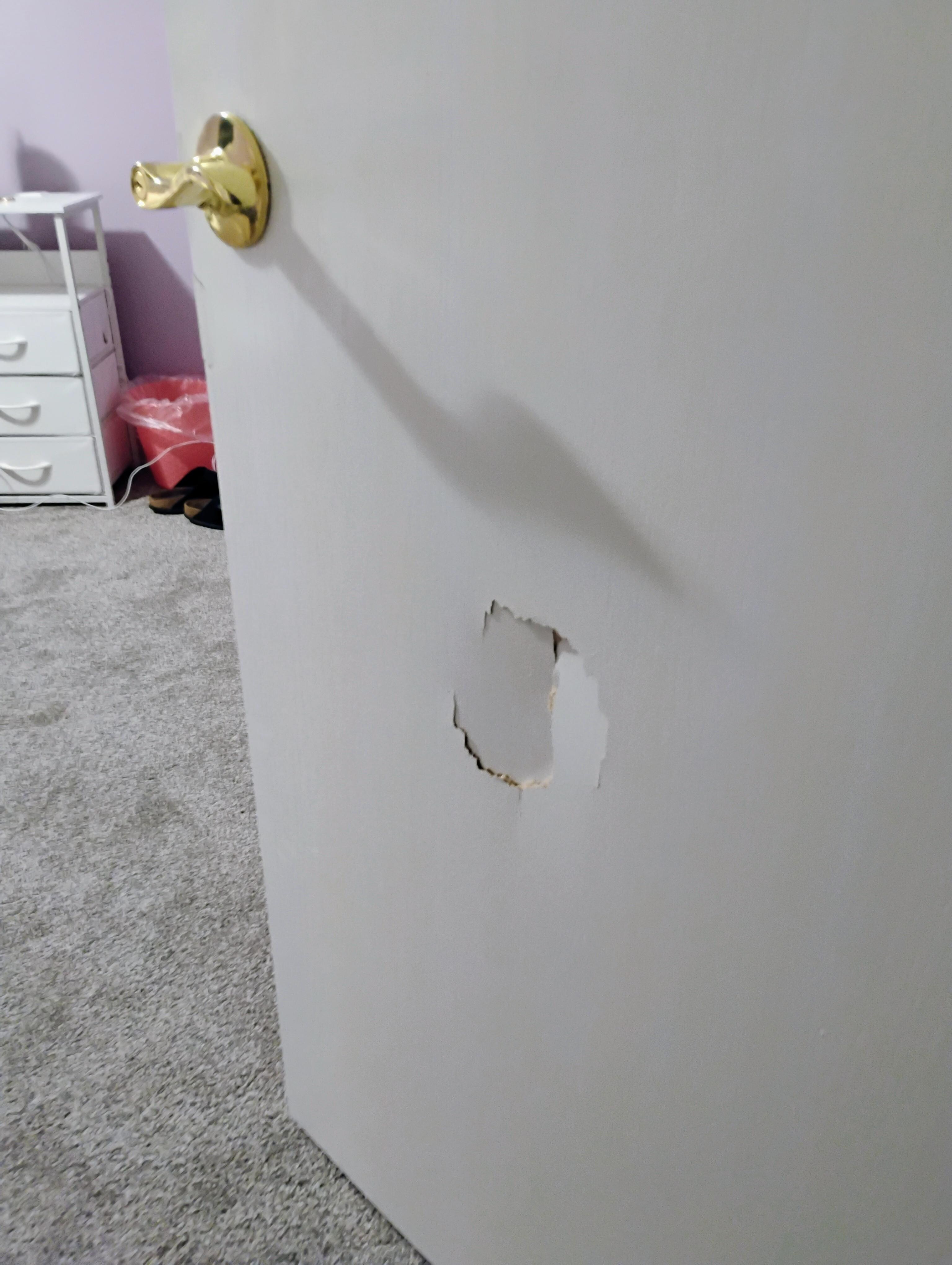 damage to room door