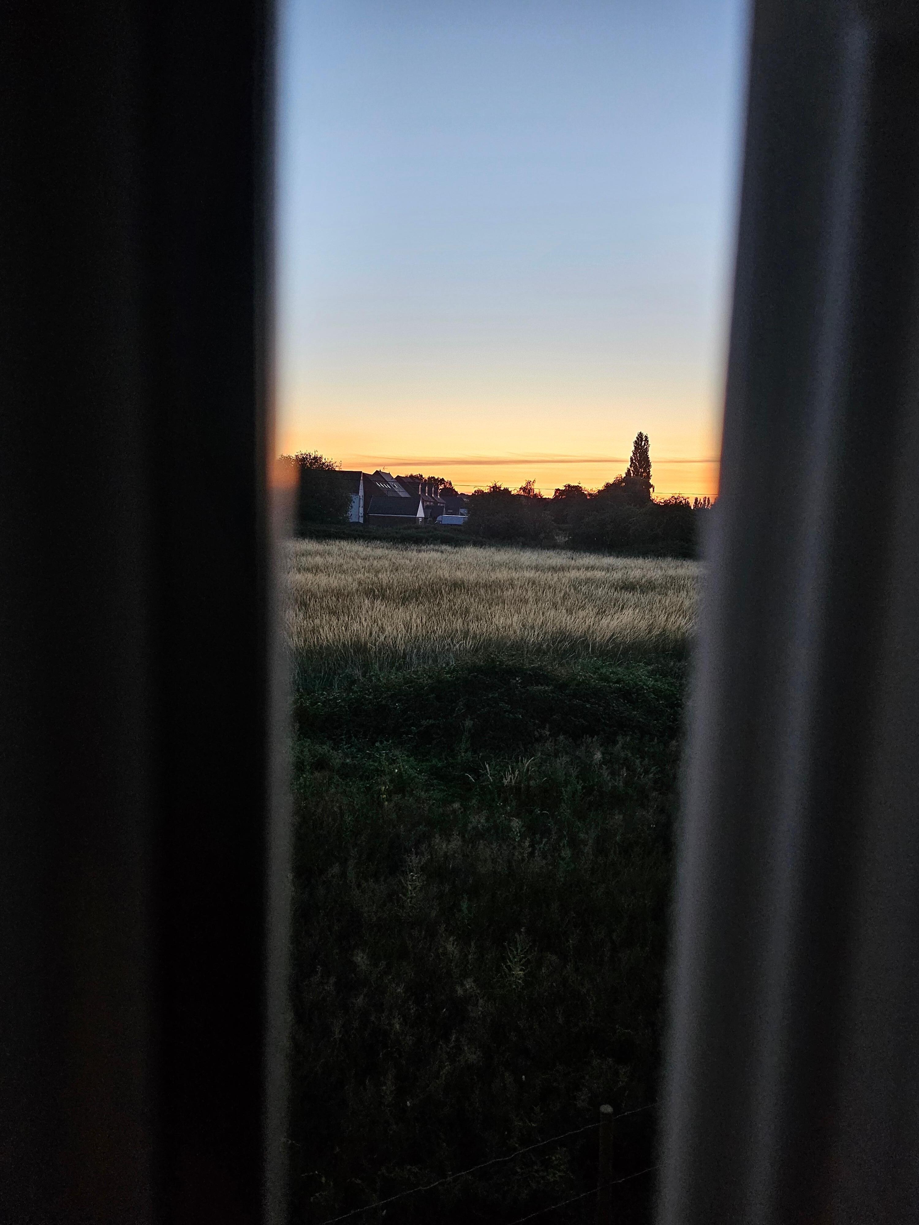 Sunrise from my bedroom window 