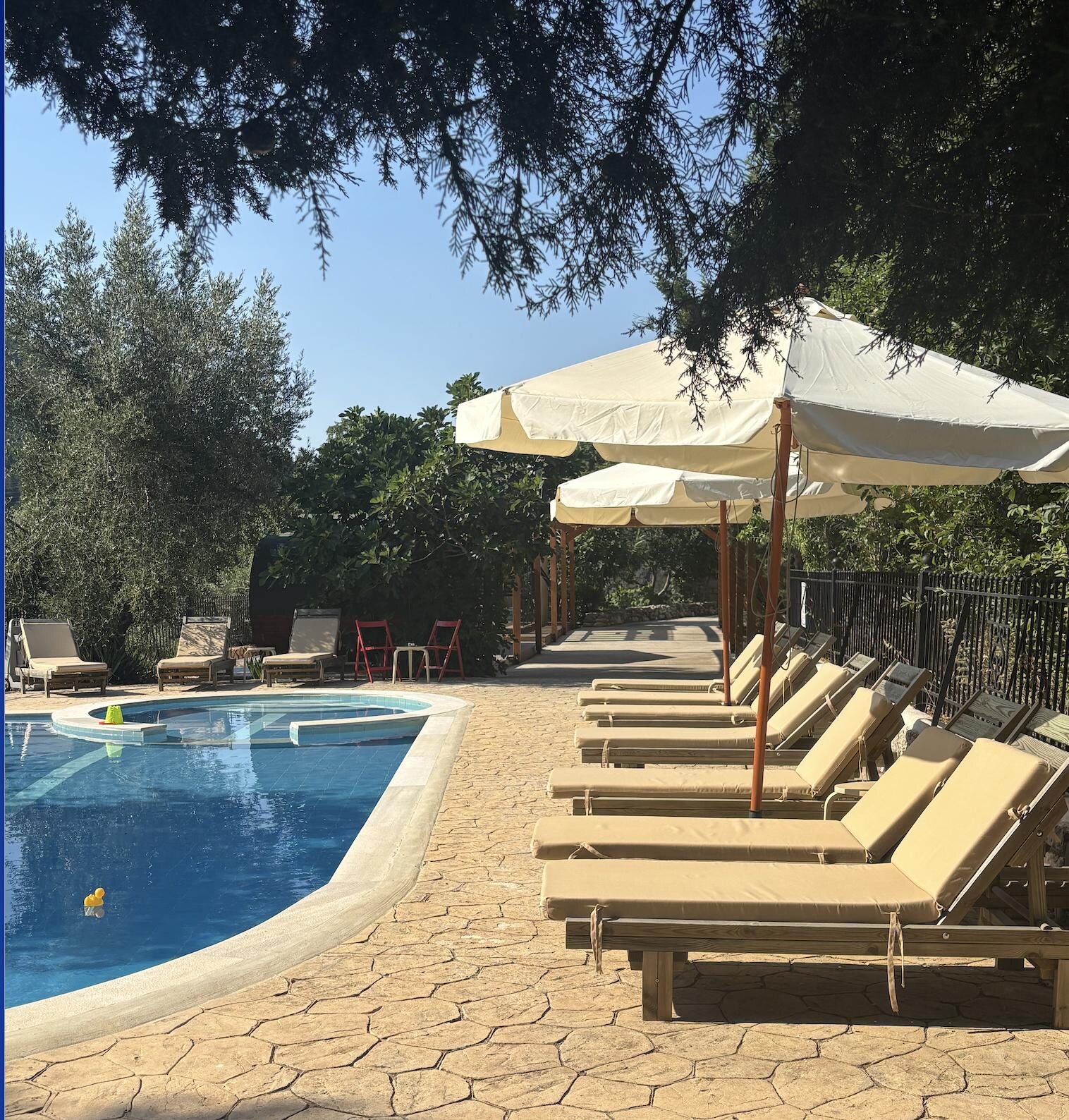 The beautiful pool