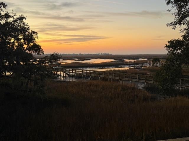Sunrise view from the second floor bedroom balcony.