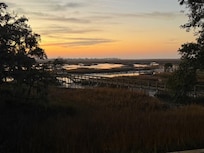 Sunrise view from the second floor bedroom balcony.