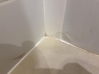 Badezimmer notdürftig saniert