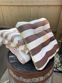 Cushions moldy ripped and doery