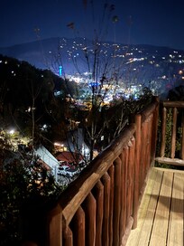 Night view from deck