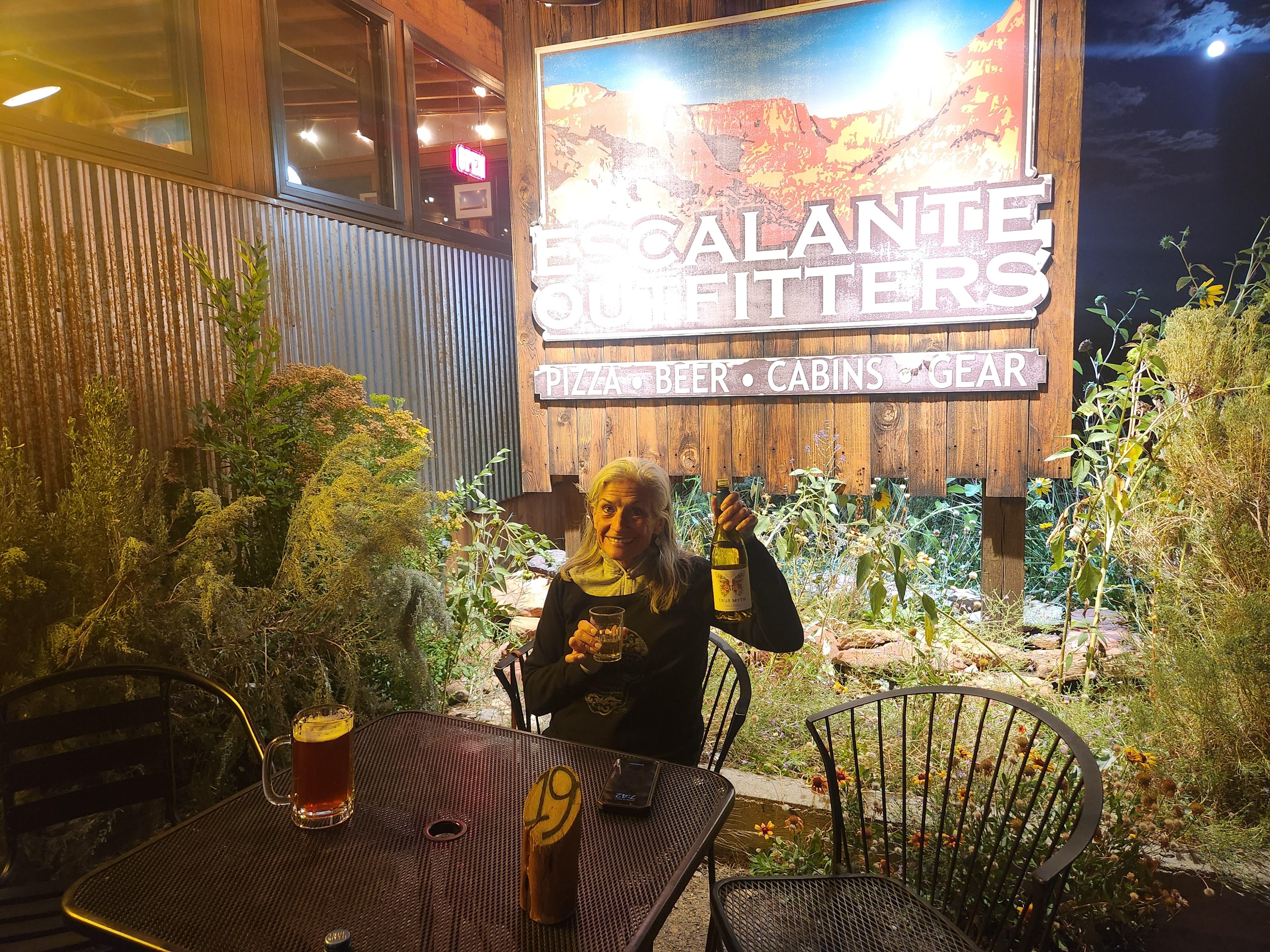 Escalante Outfitters recommended. Great coffee and pizza. Helpful with recommending trails.