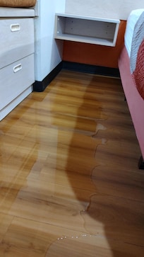 Rain coming into room
