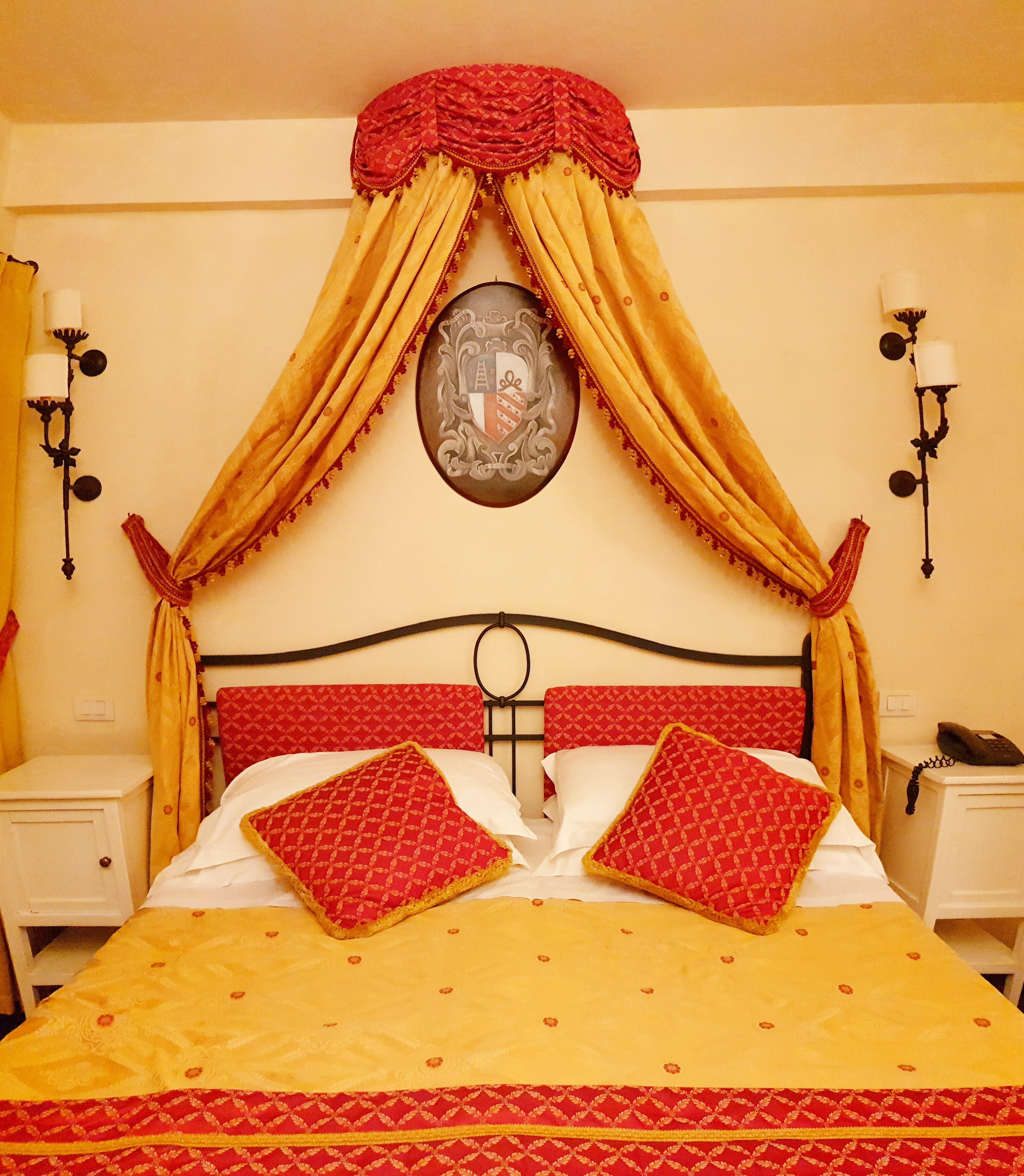 Nice to look at but pillows & mattress quite hard.