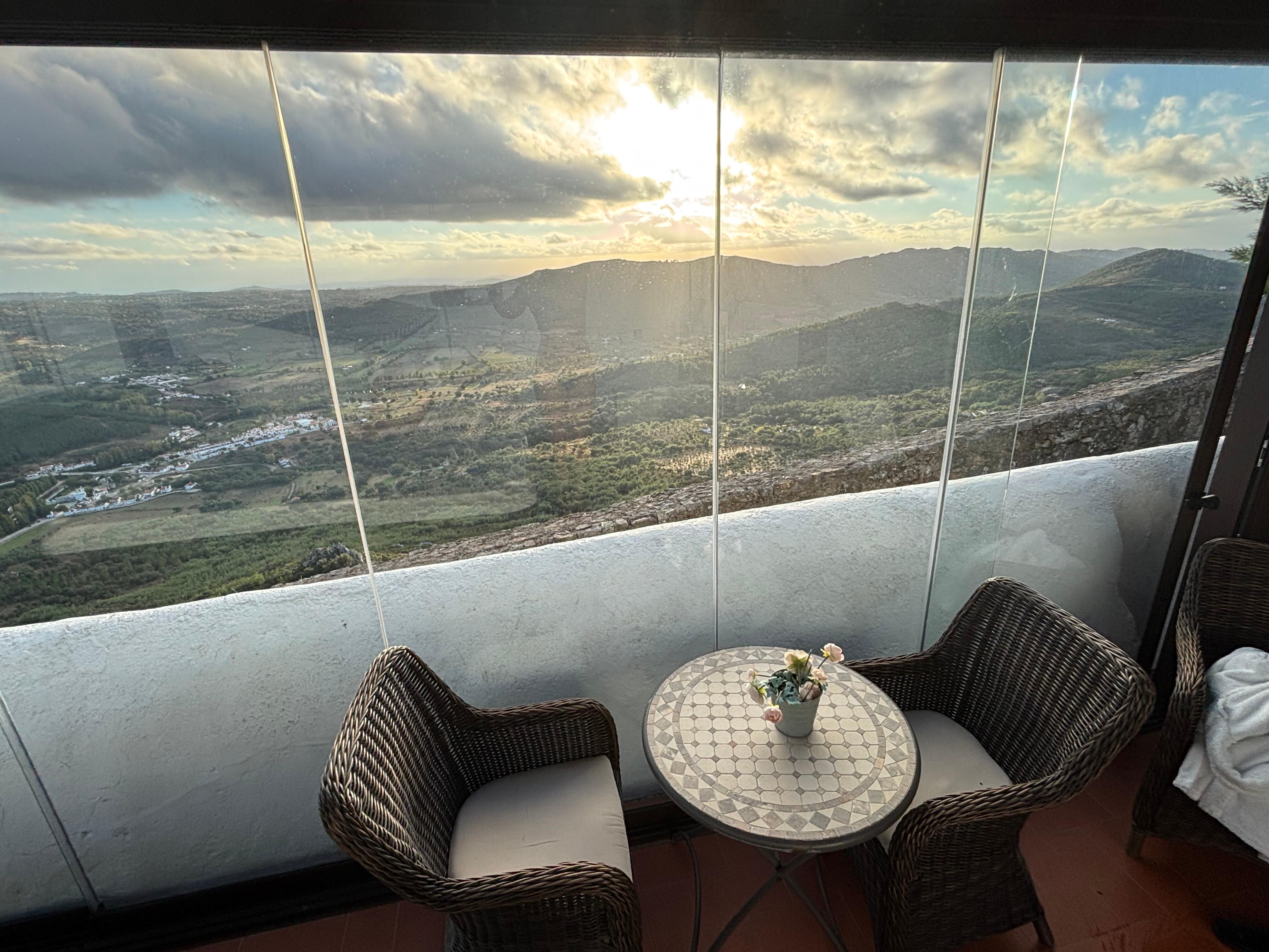 View from the hot tub 