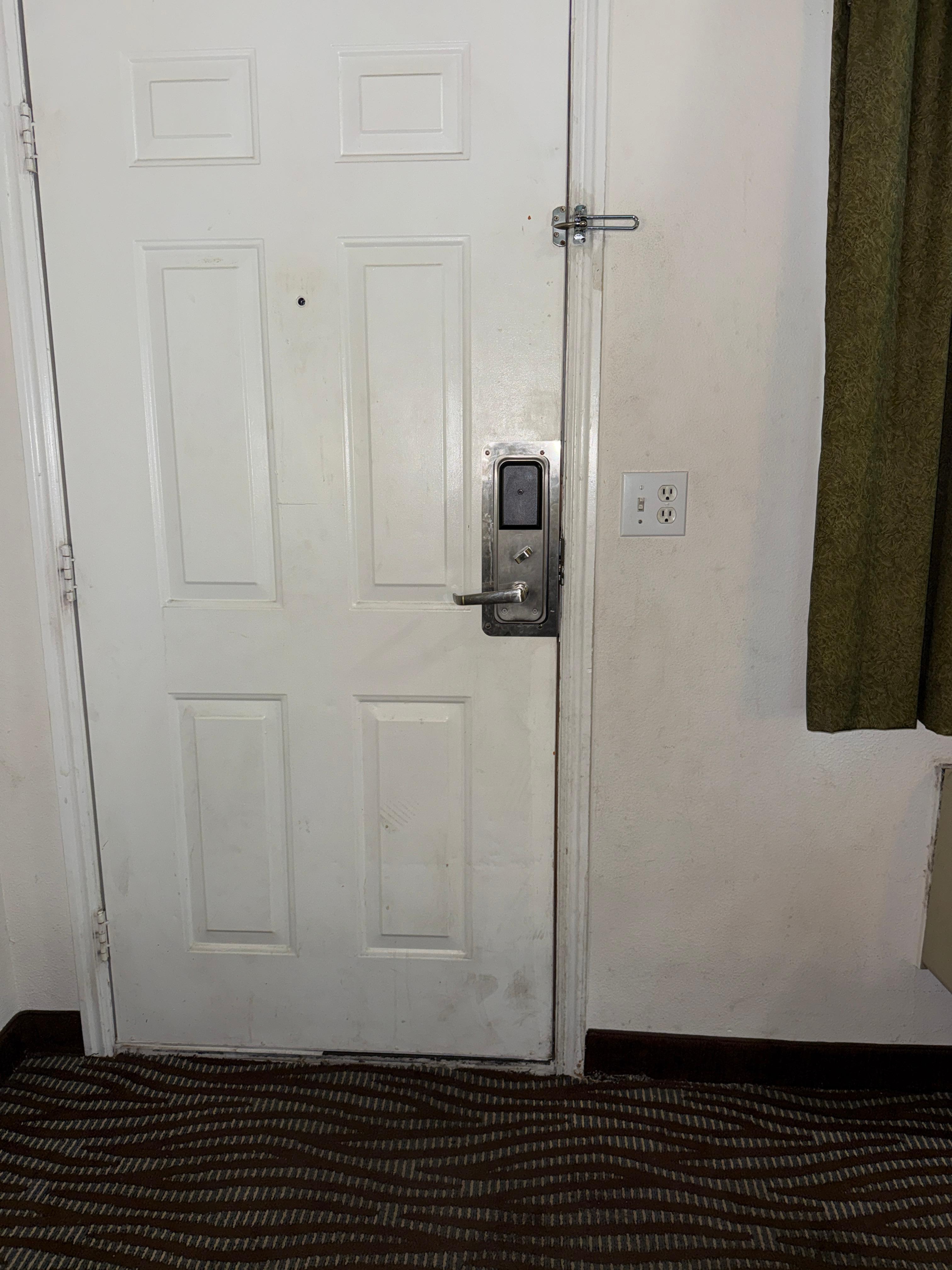 Dirty walls and door