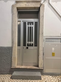 The main door was very old and totally different from the one listed