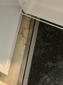 Dirt and stains of refrigerator