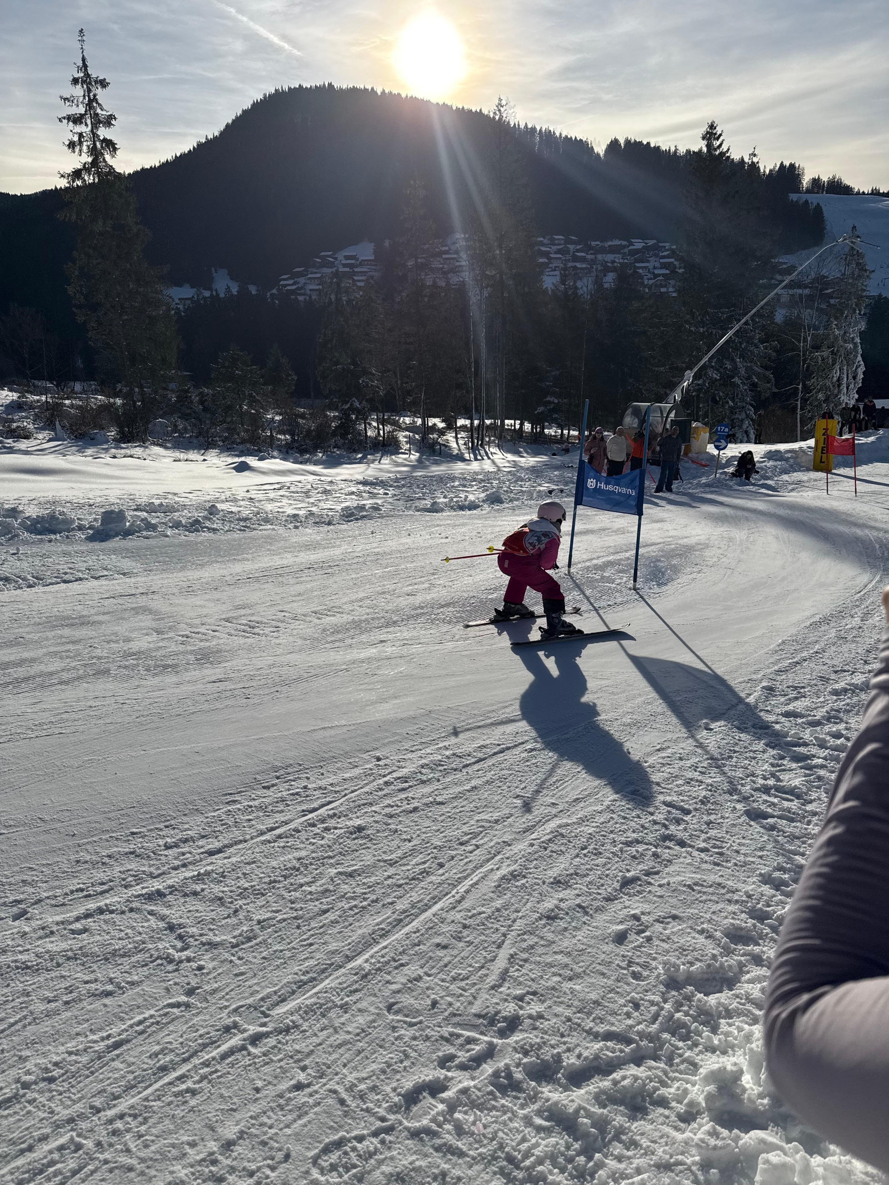 Abschluss-Skirennen der Skischule 