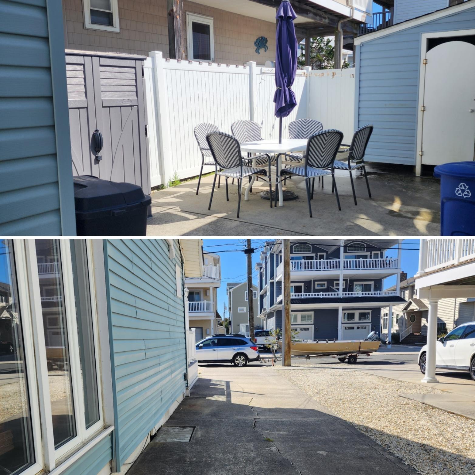 Rear seating area and plenty of off street parking available. 