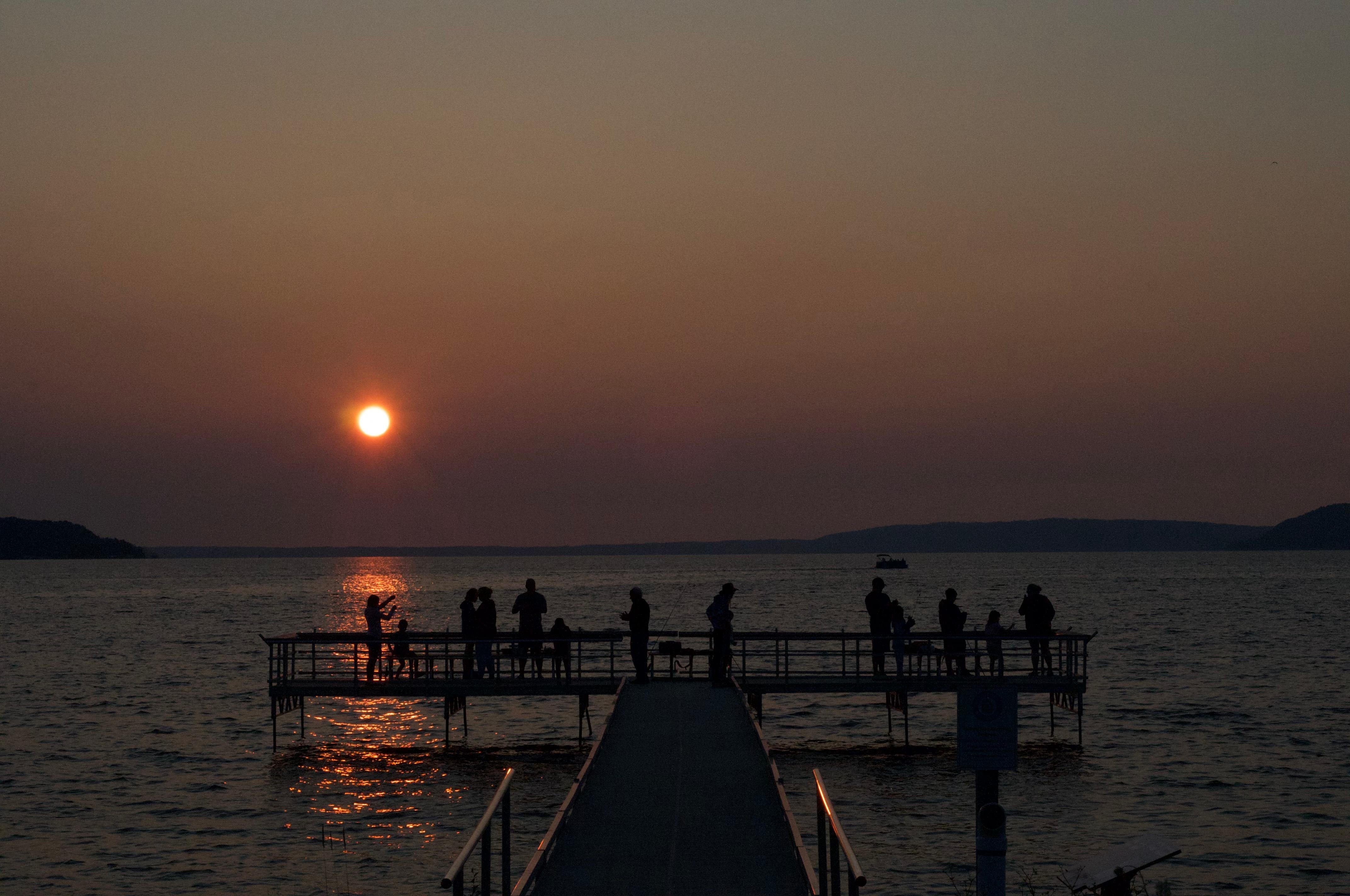 Enjoying the beautiful sunset each night