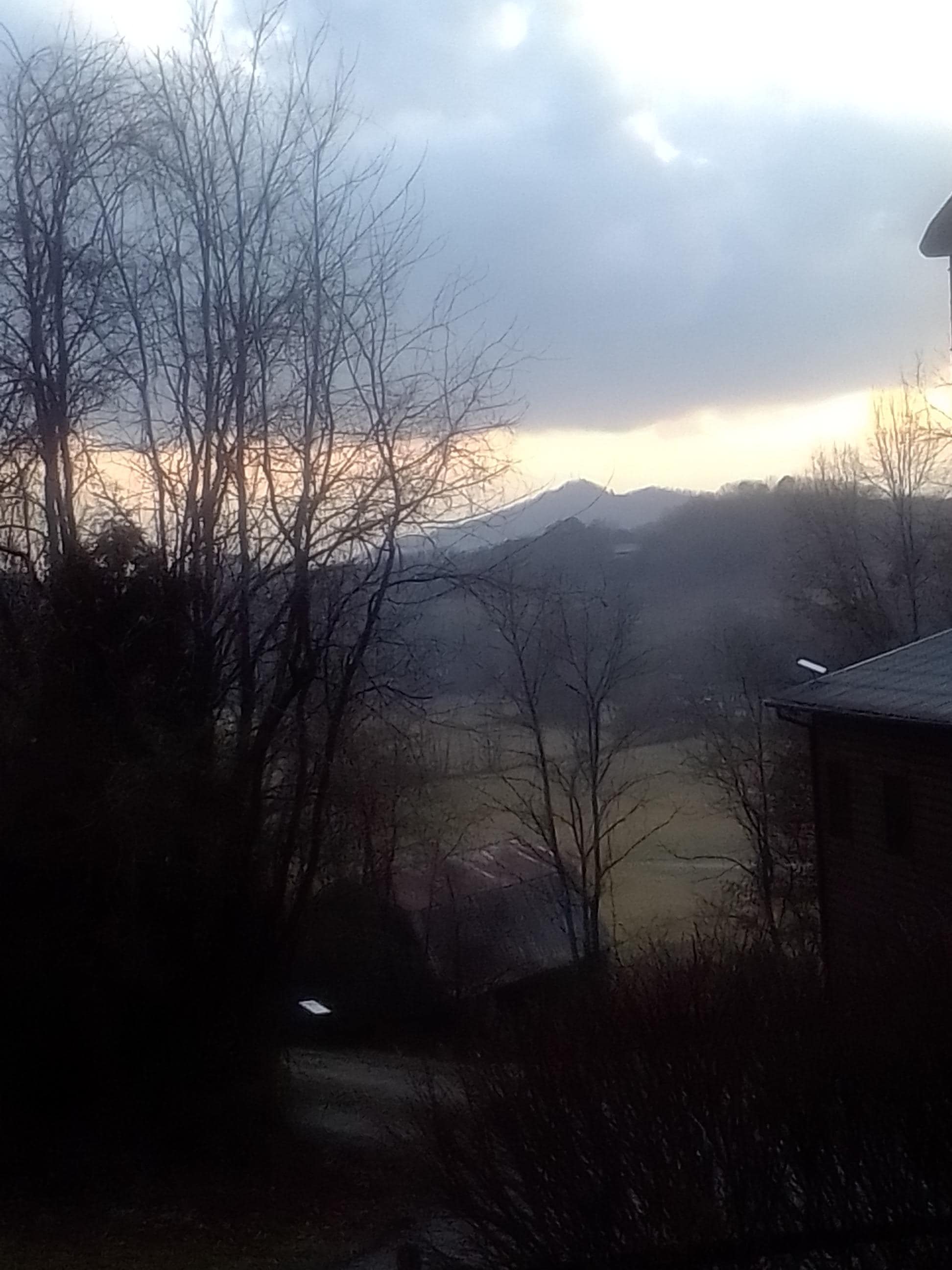 Sunset from the front porch