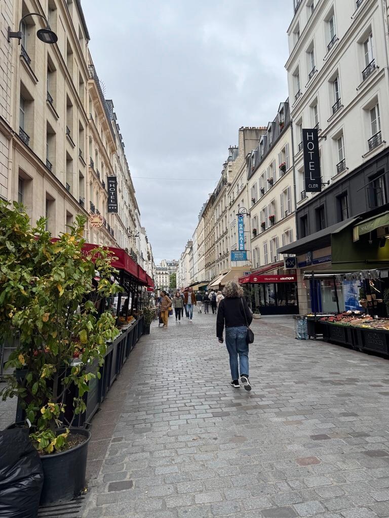The wonderful street on which the apartment is located.
