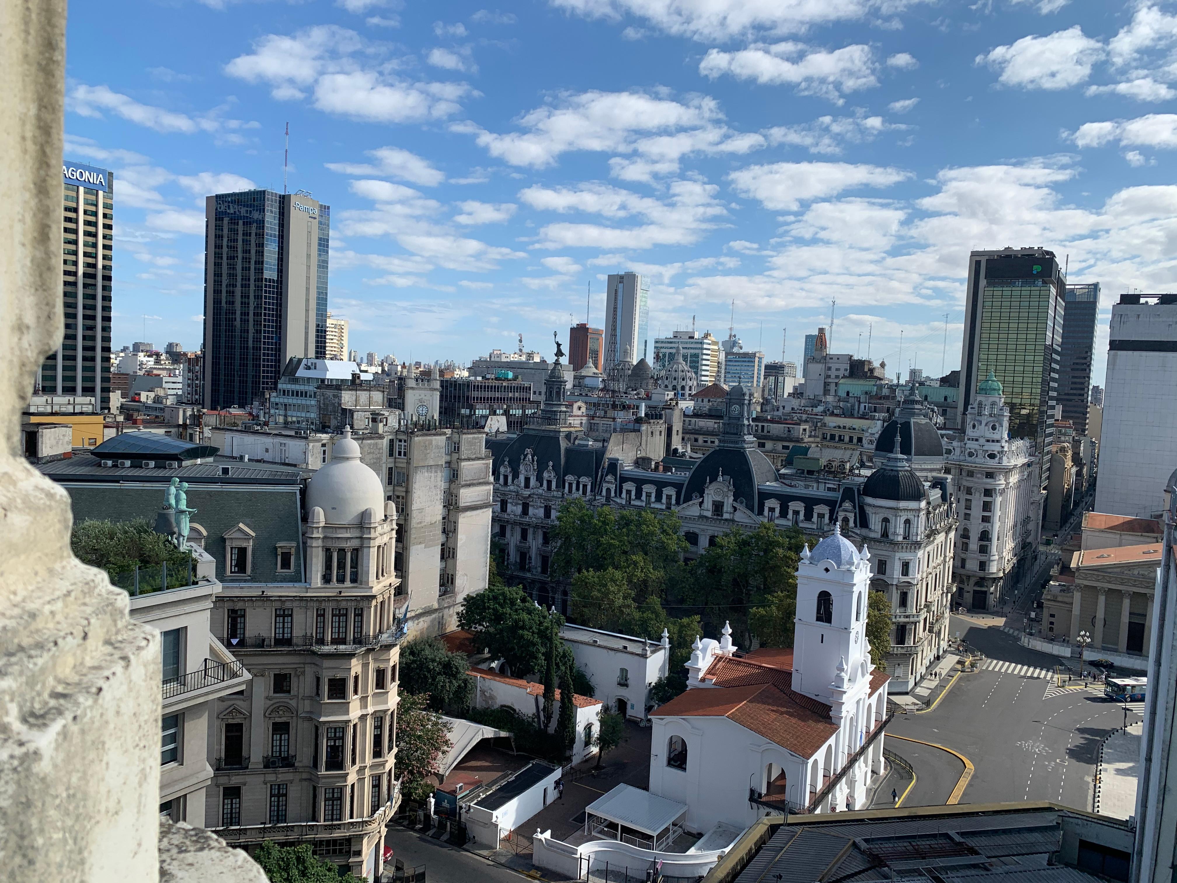 View from the rooftop and swimming pool