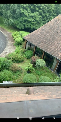 Ma vue depuis une des deux chambres.