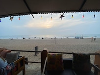 View from the bar and restaurant