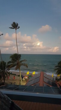 Nascer da lua vista da varanda