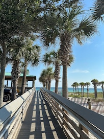 Beach access across the street.