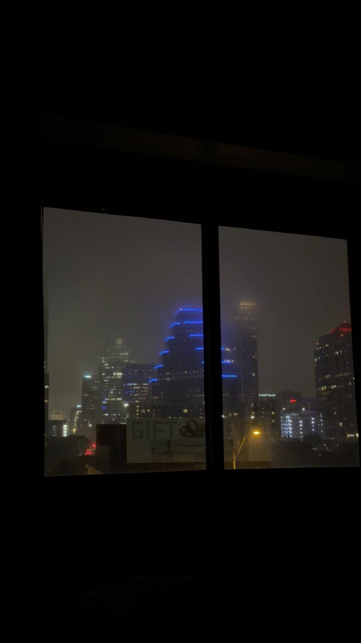 my favorite photo!! it was foggy the night we arrived :)