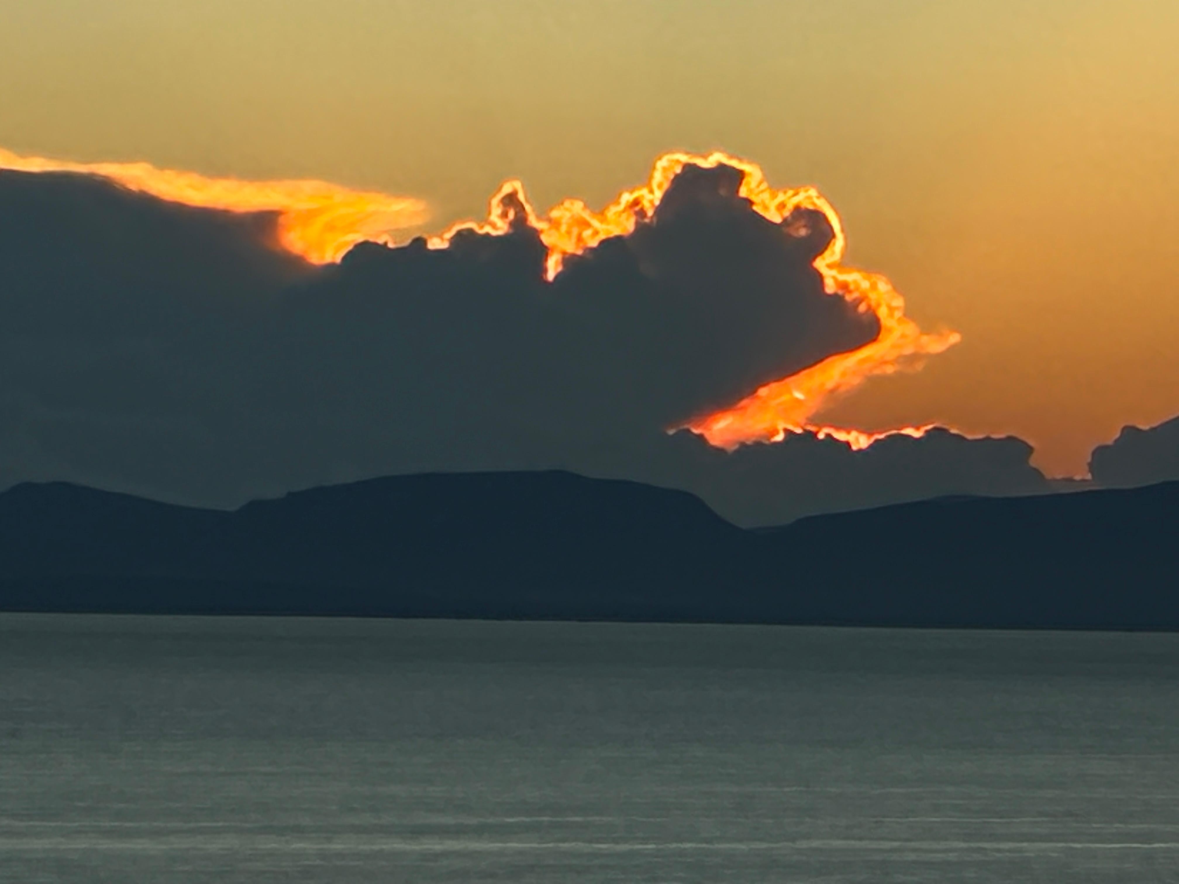 Sunrise on studio’s terrace