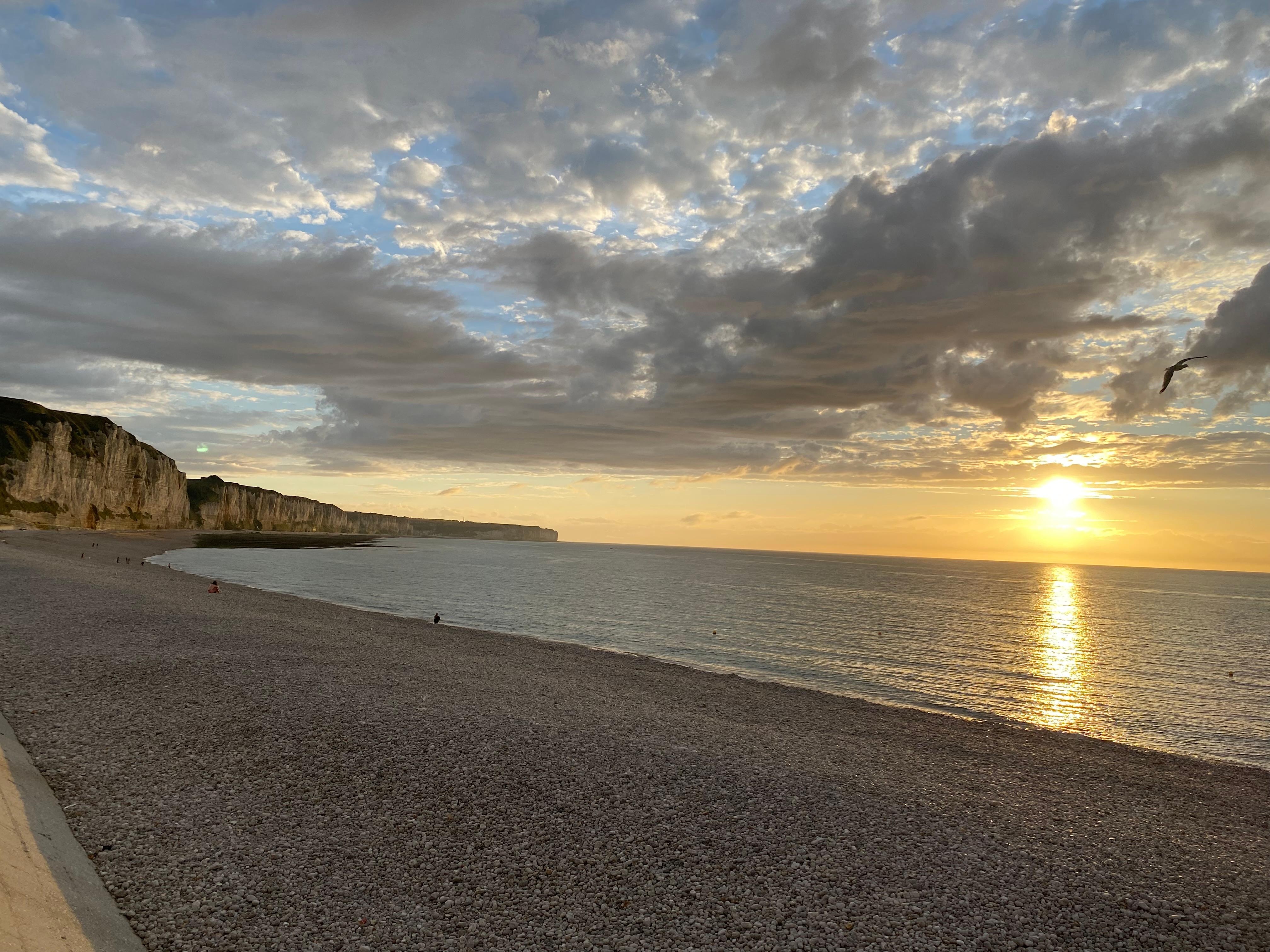 Beach looking toward Etretat