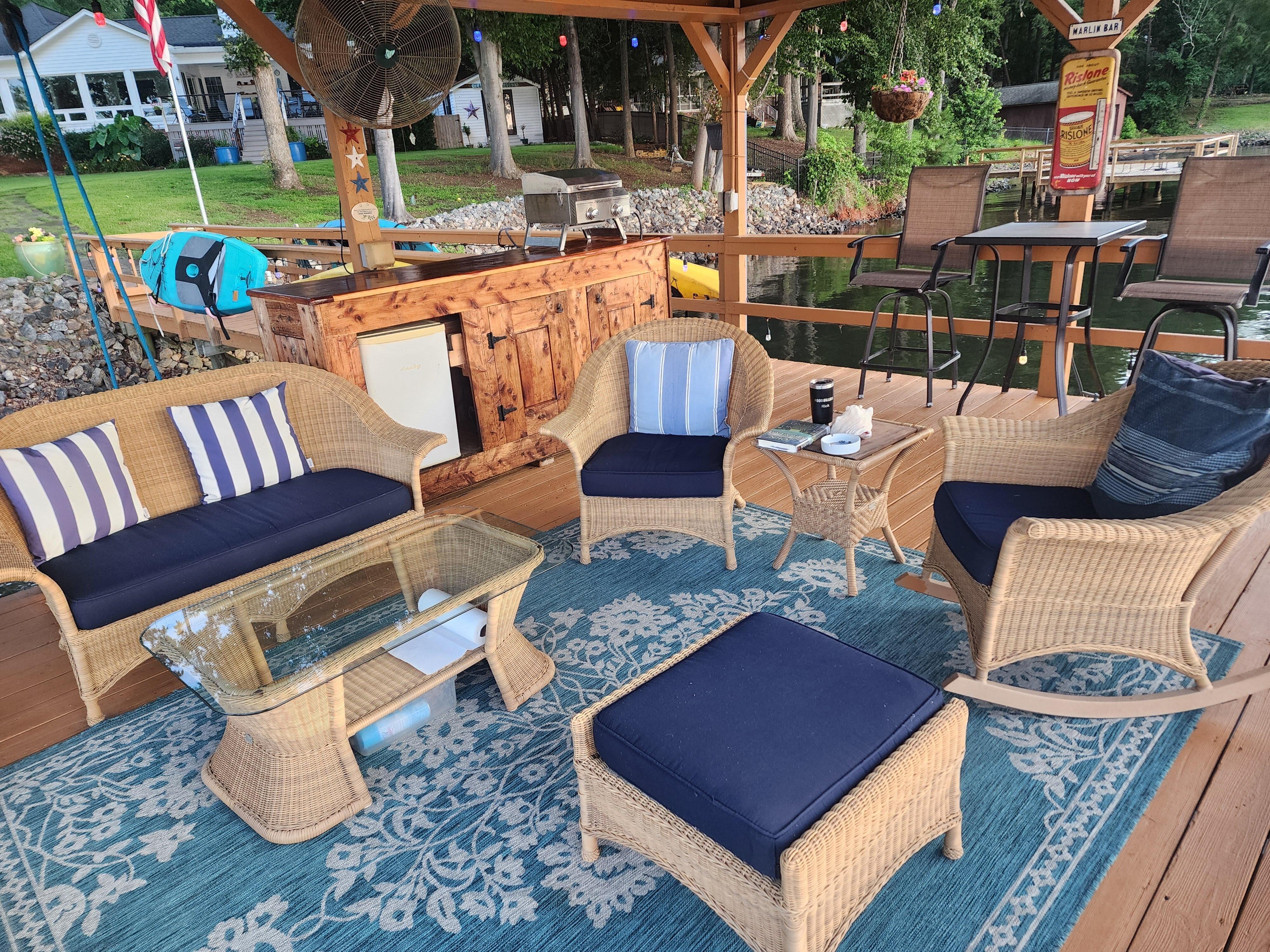 Party of the dock area. 