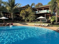 View from room over the pool
