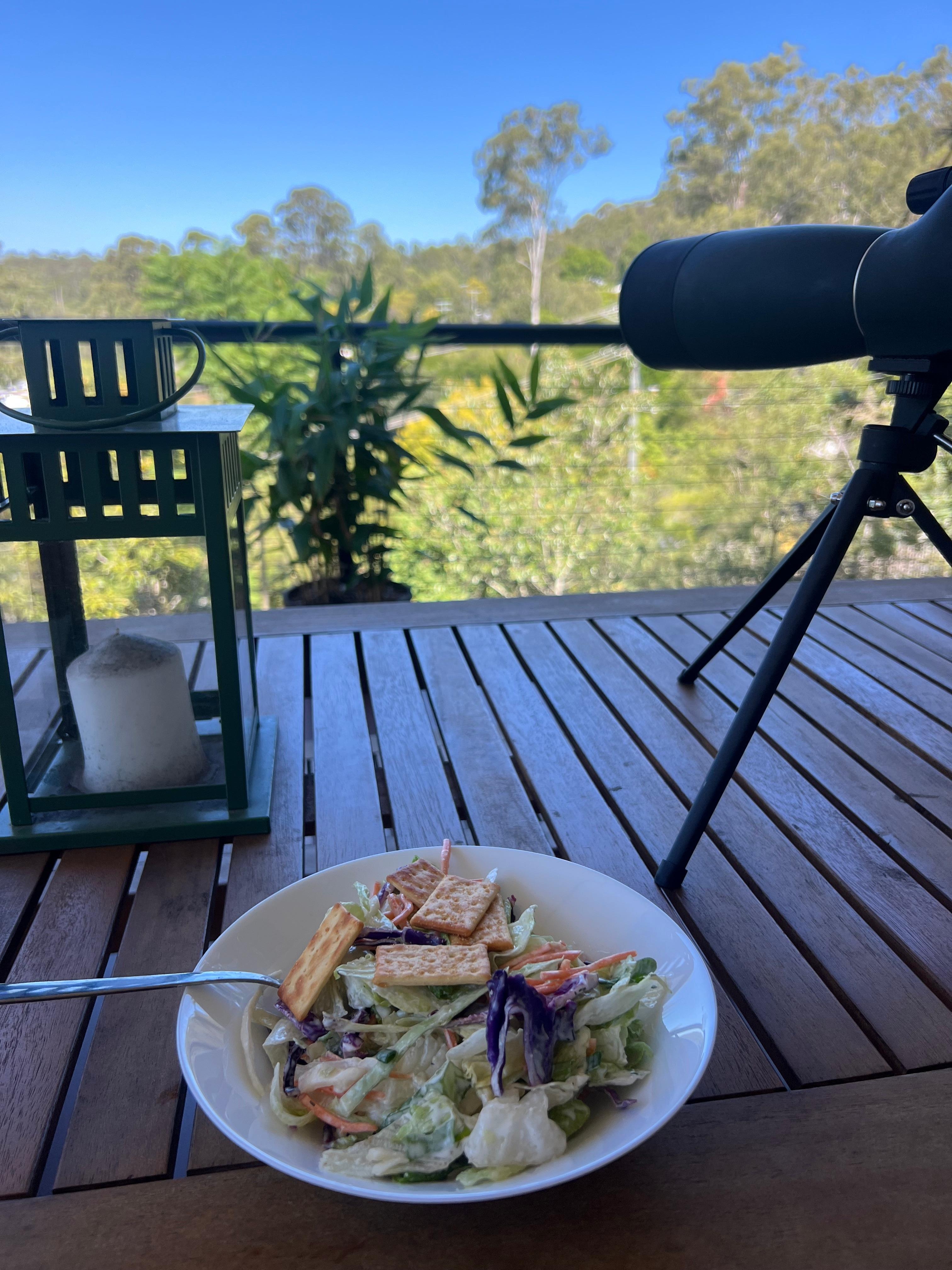 Enjoyed a few slow lazy days. Lunch on the deck. 
