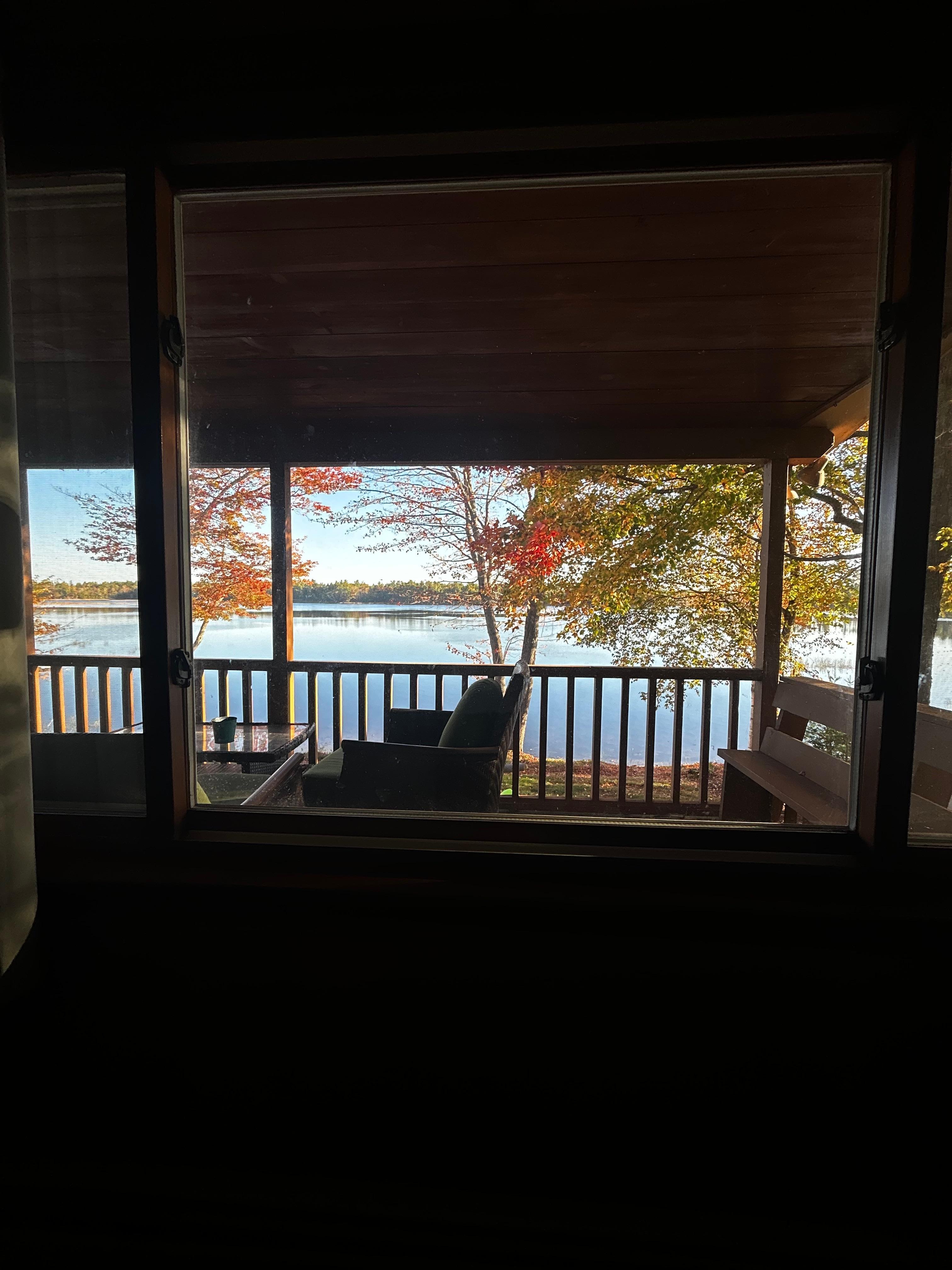 Morning after we arrived. View from bedroom. 