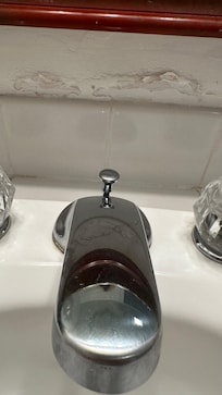 Paint falling off, water damage