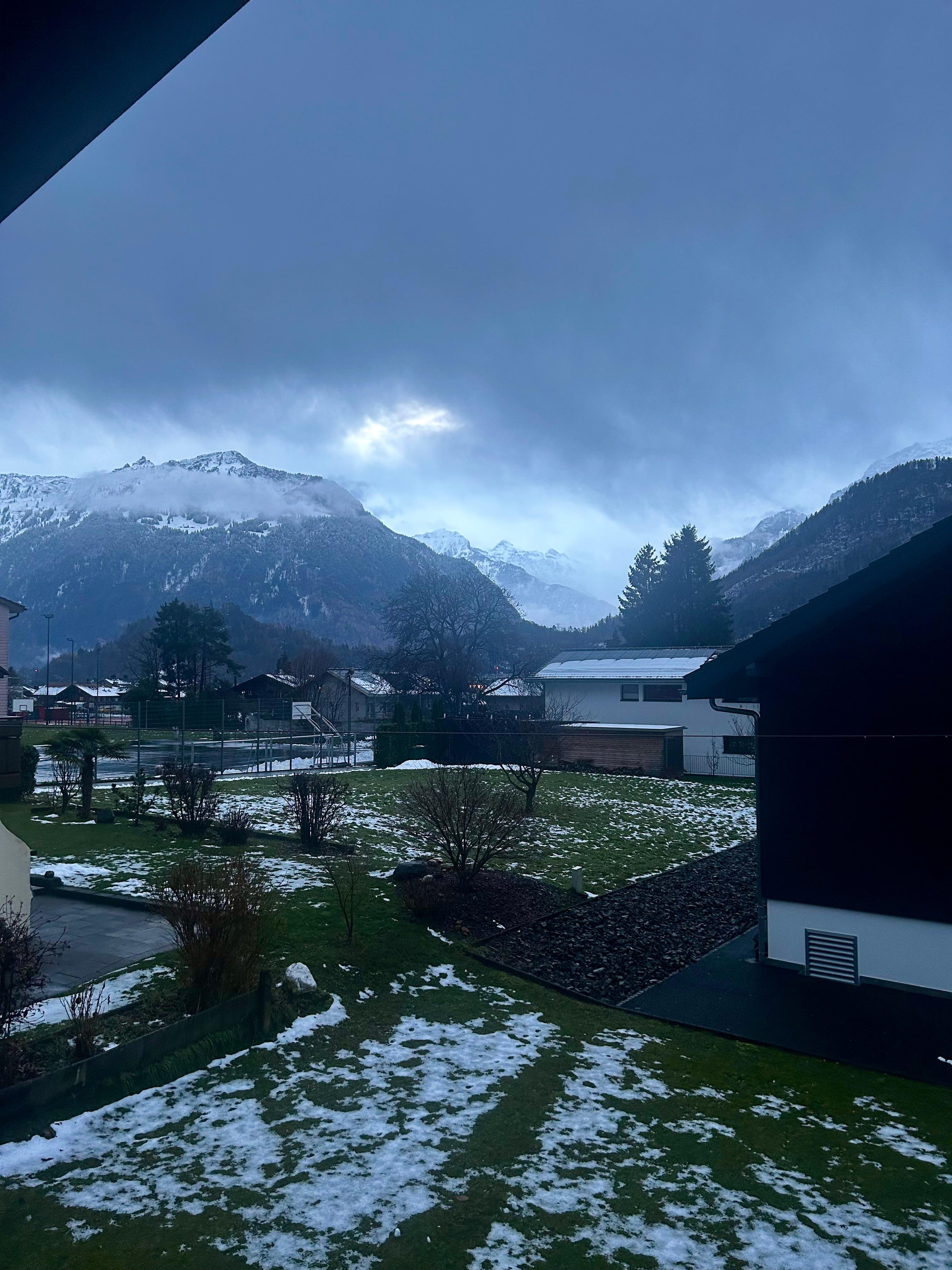 This is the view from the kitchen and from upstairs. Just gorgeous! 