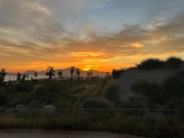 A view of the sunset.